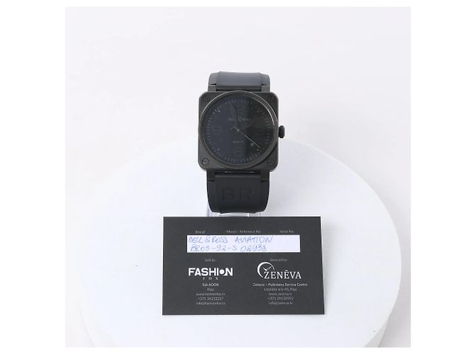 Orologio Bell & Ross Phantom BR03-92-S 02938 SS & Rubber AT con quadrante nero - vista 11