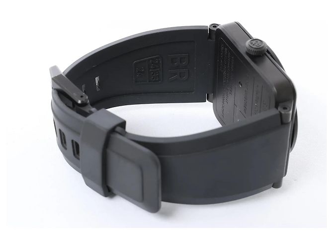 Orologio Bell & Ross Phantom BR03-92-S 02938 SS & Rubber AT con quadrante nero - vista 8