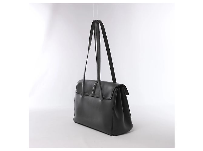 Céline Celine Sac 16 Medium Borsa a tracolla in pelle Grigia Grigio - vista 3