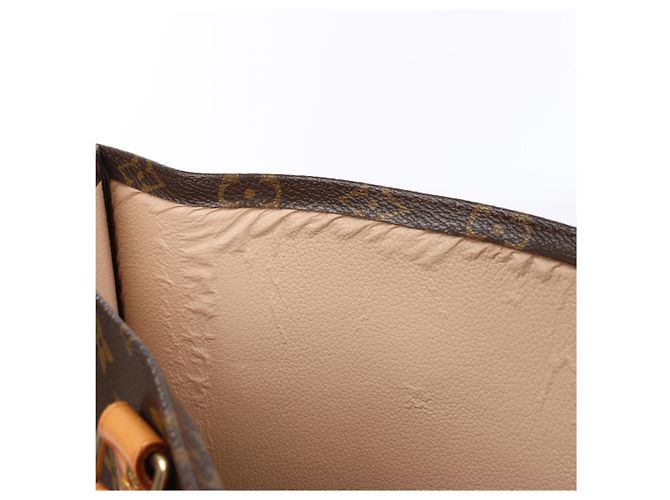 Louis Vuitton Sac Plat Monogram Canvas Handbag in Brown M51140 Beige - vista 10