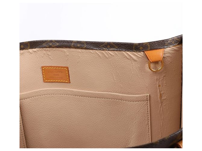 Louis Vuitton Sac Plat Monogram Canvas Handbag in Brown M51140 Beige - vista 11