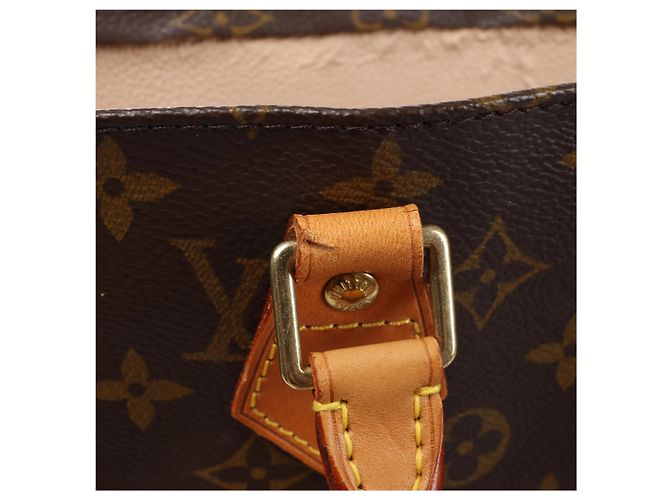Louis Vuitton Sac Plat Monogram Canvas Handbag in Brown M51140 Beige - vista 13