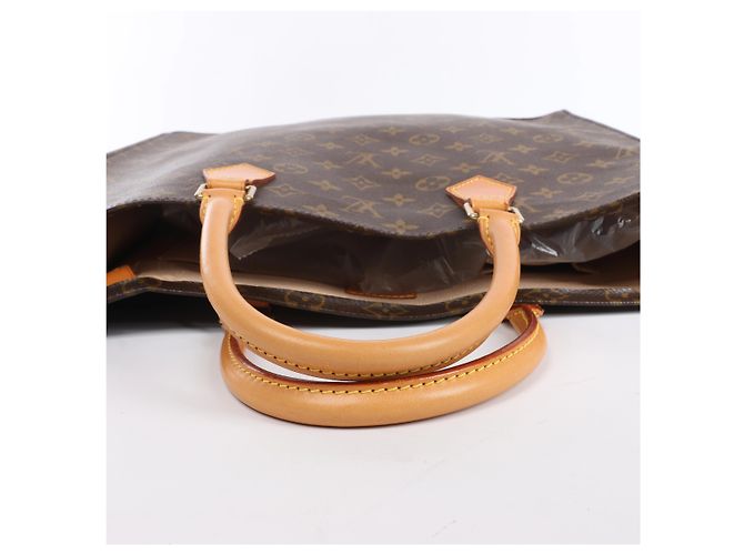 Louis Vuitton Sac Plat Monogram Canvas Handbag in Brown M51140 Beige - vista 6