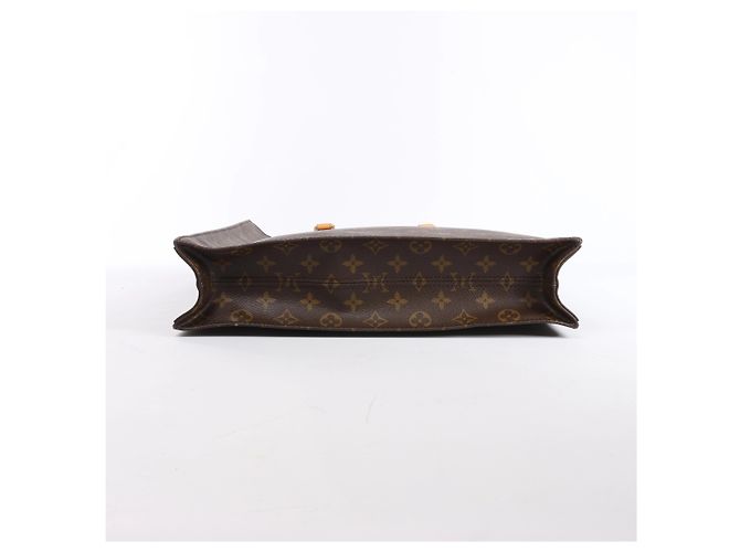 Louis Vuitton Sac Plat Monogram Canvas Handbag in Brown M51140 Beige - vista 7