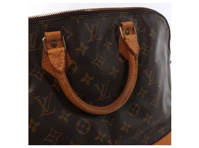 Borsa a mano Louis Vuitton Alma PM Monogram Canvas in marrone M51130 - vista 14
