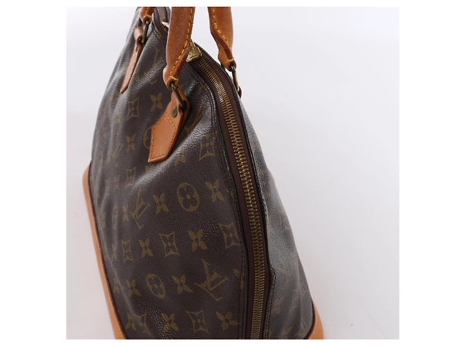 Borsa a mano Louis Vuitton Alma PM Monogram Canvas in marrone M51130 - vista 4