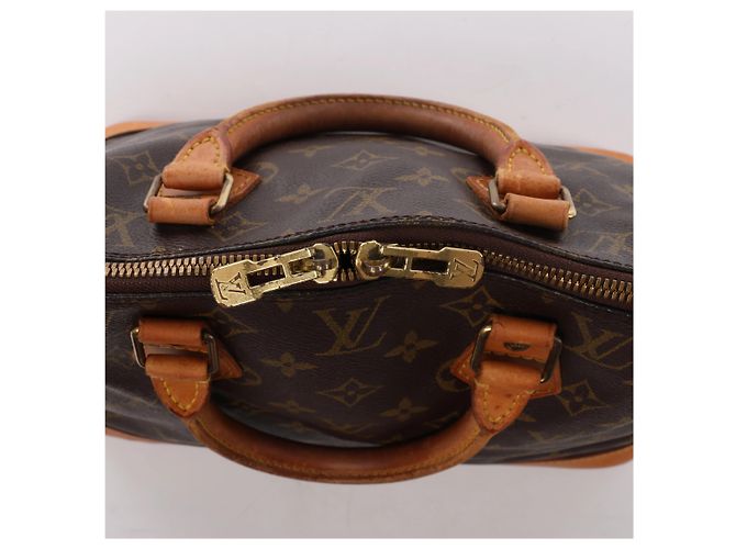 Borsa a mano Louis Vuitton Alma PM Monogram Canvas in marrone M51130 - vista 6