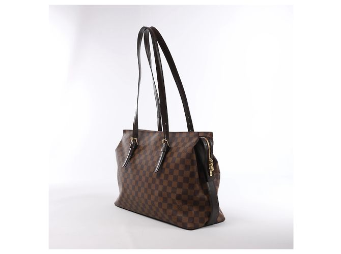 Borsa a tracolla Louis Vuitton Chelsea Damier Ebene Marrone N51119 Rosso - vista 2