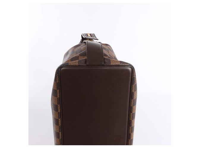 Borsa a tracolla Louis Vuitton Chelsea Damier Ebene in marrone N51119 Rosso - vista 10