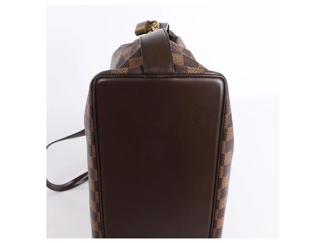 Borsa a tracolla Louis Vuitton Chelsea Damier Ebene in marrone N51119 Rosso - vista 11