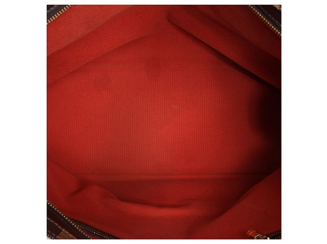 Borsa a tracolla Louis Vuitton Chelsea Damier Ebene in marrone N51119 Rosso - vista 12