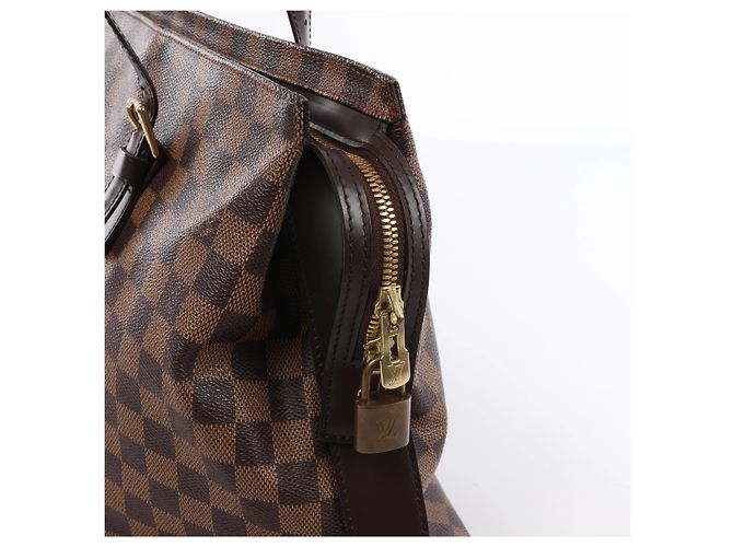 Borsa a tracolla Louis Vuitton Chelsea Damier Ebene in marrone N51119 Rosso - vista 4