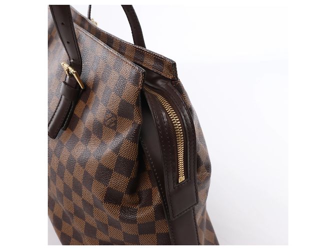 Borsa a tracolla Louis Vuitton Chelsea Damier Ebene in marrone N51119 Rosso - vista 5