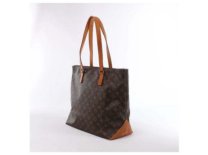 Borsa a tracolla Louis Vuitton Cabas Mezzo Monogram Canvas Brown M51151 Marrone - vista 3
