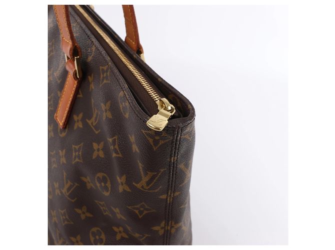 Borsa a tracolla Louis Vuitton Cabas Mezzo Monogram Canvas Brown M51151 Marrone - vista 4