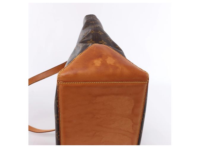 Borsa a tracolla Louis Vuitton Cabas Mezzo Monogram Canvas Brown M51151 Marrone - vista 8