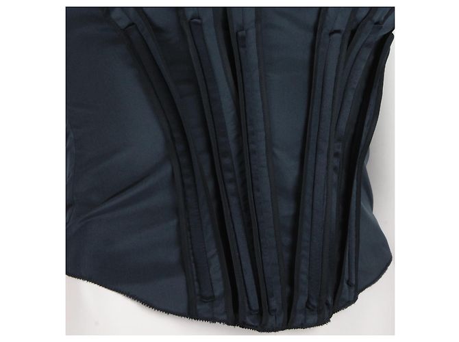 Ribbon Prada Top Corset Negro - vista 6