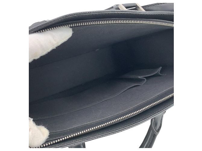 Louis Vuitton Borsa briefcase Lozan in pelle Taiga nera con tracolla Nero - vista 5