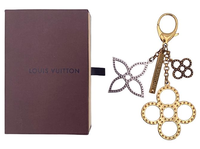 Louis Vuitton Portachiavi Charm per Borsa Tapage in Metallo Oro e Argento D'oro - vista 2