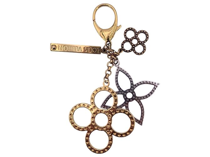Louis Vuitton Portachiavi Charm per Borsa Tapage in Metallo Oro e Argento D'oro - vista 3