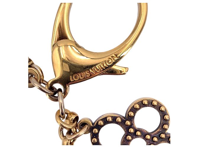 Louis Vuitton Portachiavi Charm per Borsa Tapage in Metallo Oro e Argento D'oro - vista 4