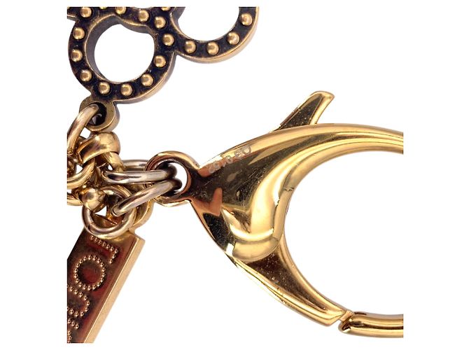 Louis Vuitton Portachiavi Charm per Borsa Tapage in Metallo Oro e Argento D'oro - vista 5