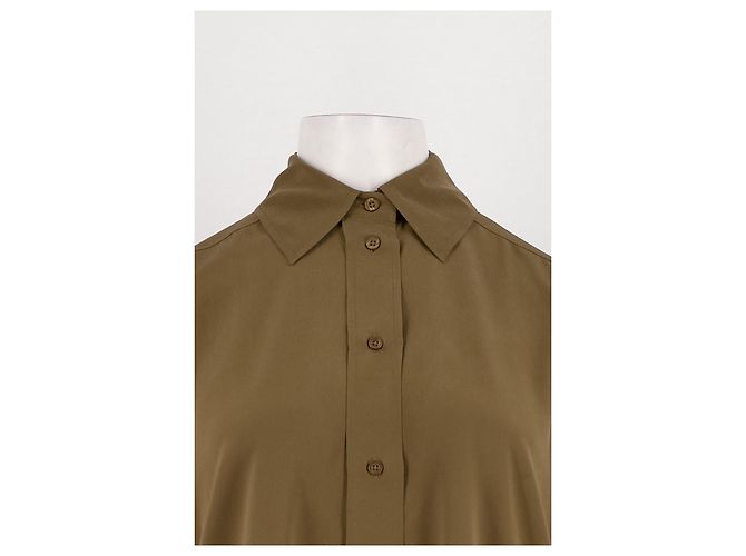 Camicia in seta SéZane kaki Cachi - vista 2