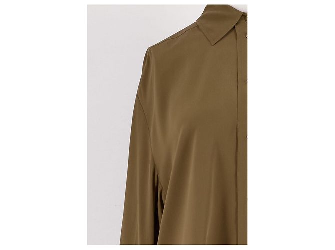 Camicia in seta SéZane kaki Cachi - vista 3