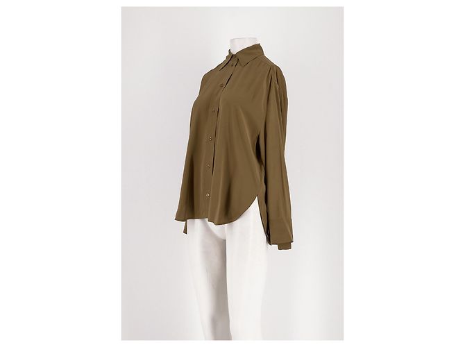 Camicia in seta SéZane kaki Cachi - vista 4