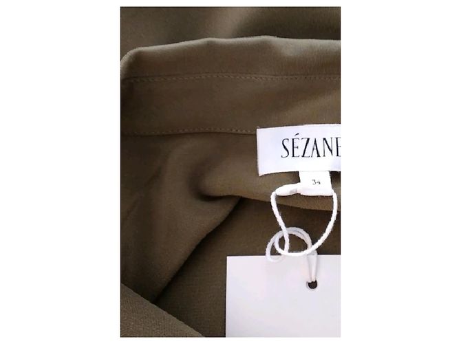 Camicia in seta SéZane kaki Cachi - vista 7