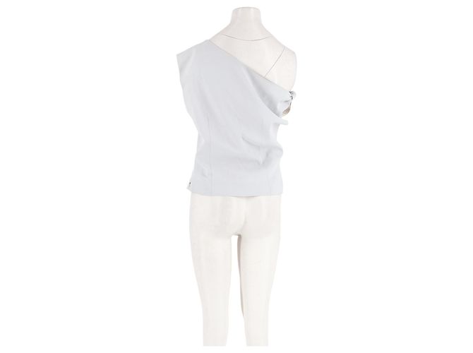Autre Marque Top taglio dritto blu BOUGUESSA - vista 6