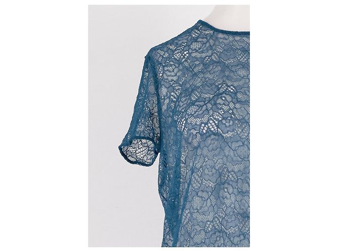 Top La Perla de corte recto azul - vista 3