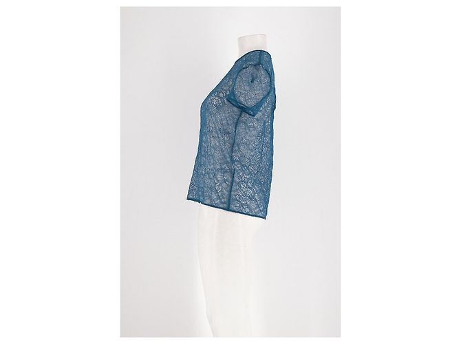 Top La Perla de corte recto azul - vista 5