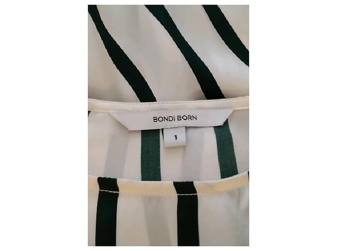 Autre Marque BONDI BORN Seidenkleid Weiß - Ansicht 7