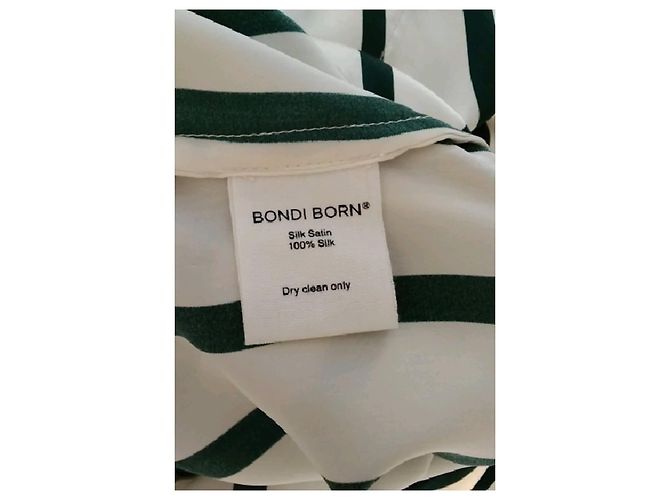 Autre Marque BONDI BORN Seidenkleid Weiß - Ansicht 8