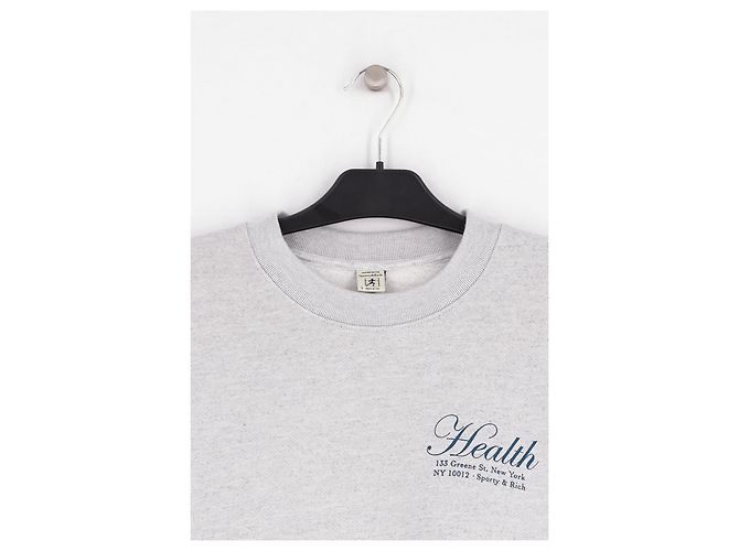 Autre Marque SPORTY & RICH Baumwollpullover Grau L - Ansicht 2