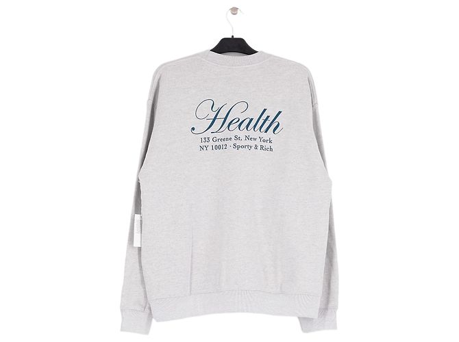 Autre Marque SPORTY & RICH Baumwollpullover Grau L - Ansicht 4