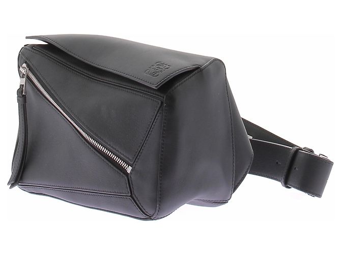 Borsa a tracolla Loewe in pelle nera Nero - vista 2