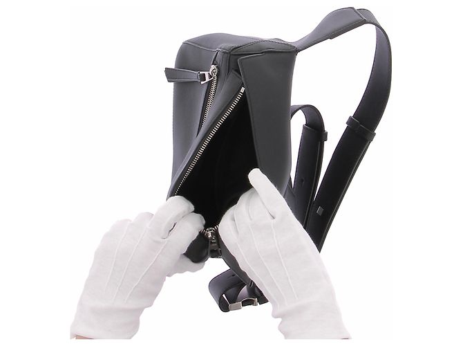 Borsa a tracolla Loewe in pelle nera Nero - vista 7