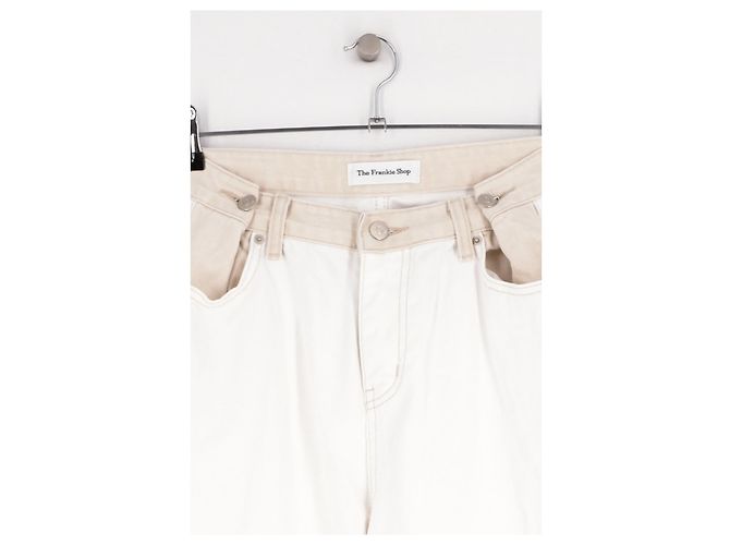 Autre Marque Vaqueros de algodón blanco THE FRANKIE SHOP - vista 2