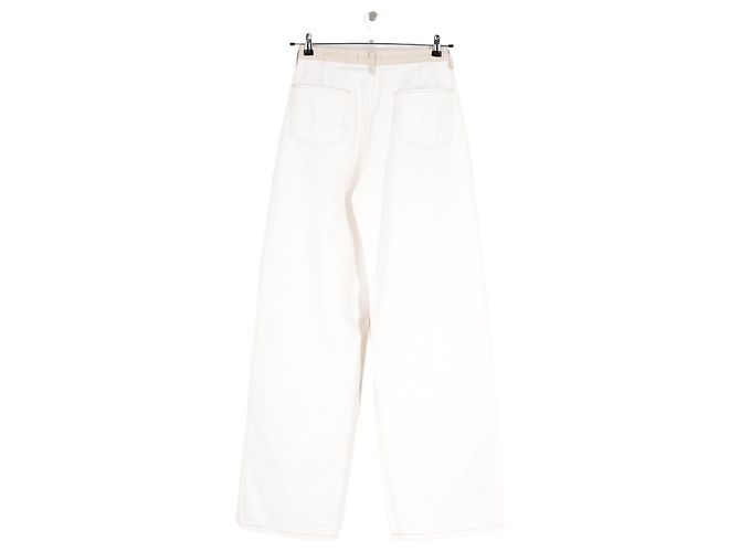 Autre Marque Vaqueros de algodón blanco THE FRANKIE SHOP - vista 4