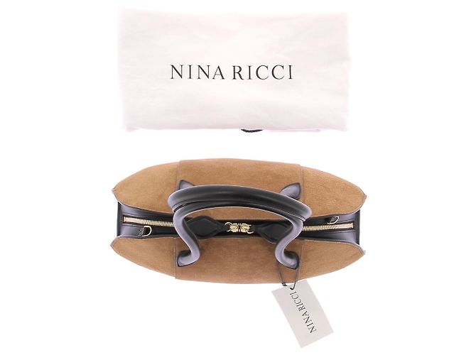 Nina Ricci Borsa Le Bal Bag Médium Camoscio Cammello - vista 8