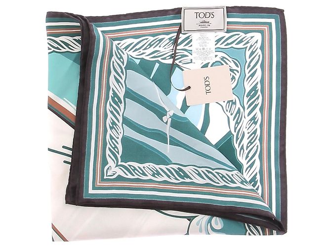 Tod's Lenço com estampa náutica Azul - vista 4