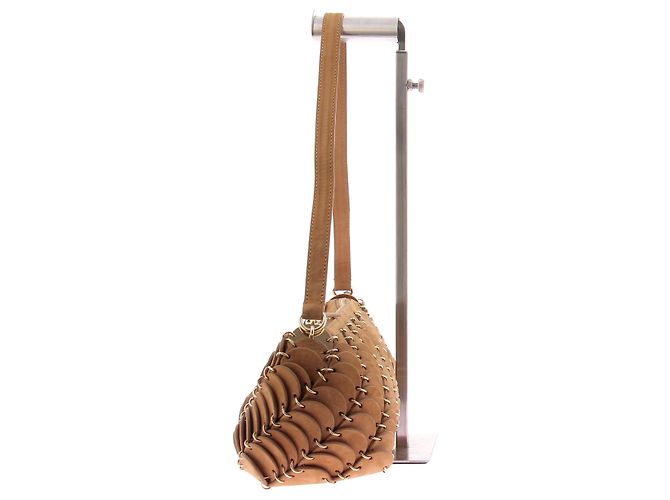 Autre Marque Tekel Bag in pelle camel con finiture dorate Cammello - vista 4