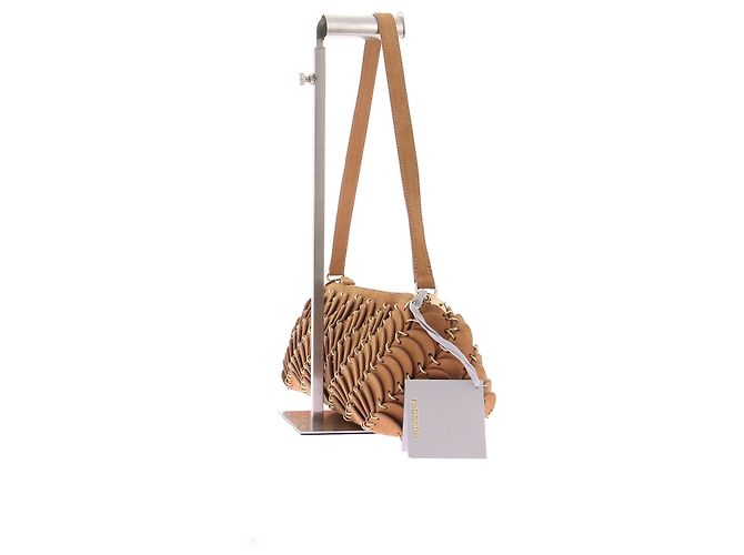 Autre Marque Tekel Bag in pelle camel con finiture dorate Cammello - vista 5