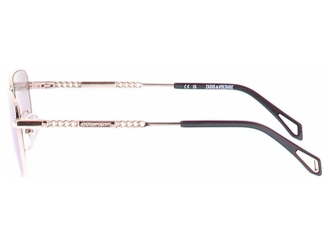 Gafas de sol Zadig & Voltaire doradas de metal Dorado - vista 5