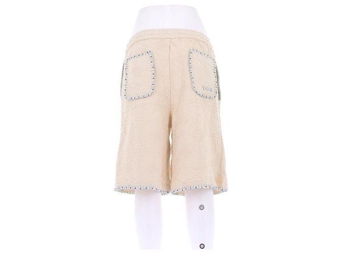 Autre Marque Pantaloncini CALEB PARIS in cotone avorio M Beige - vista 2