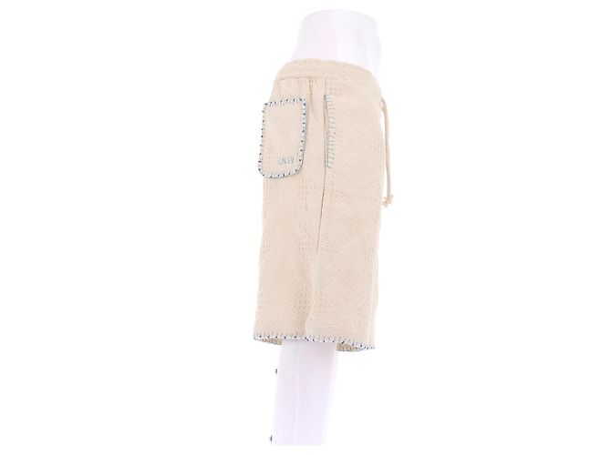 Autre Marque Pantaloncini CALEB PARIS in cotone avorio M Beige - vista 3