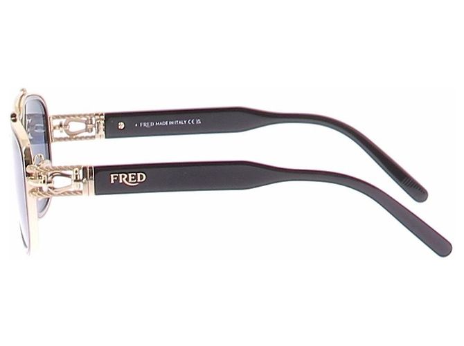 Fred Sonnenbrille Gold und Schwarz - Ansicht 5