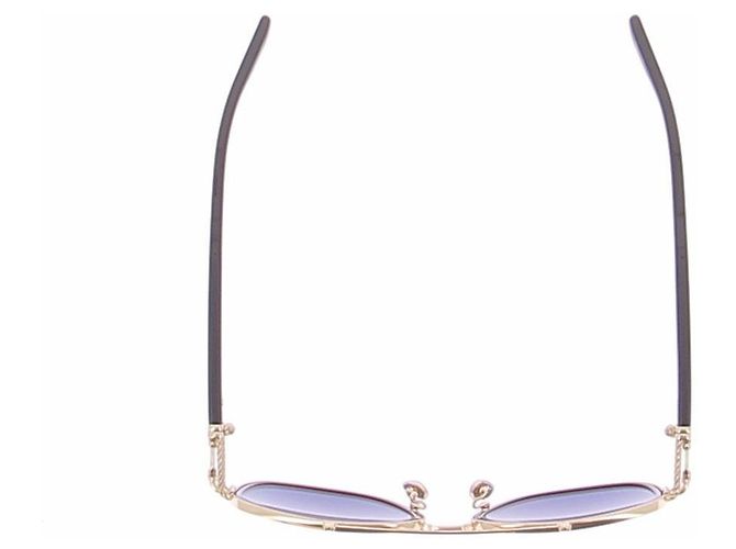 Fred Sonnenbrille Gold und Schwarz - Ansicht 6
